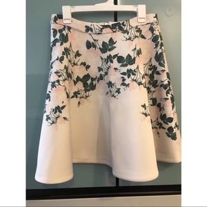 Anthropologie Erin Neoprene Floral Print Skirt Size 12